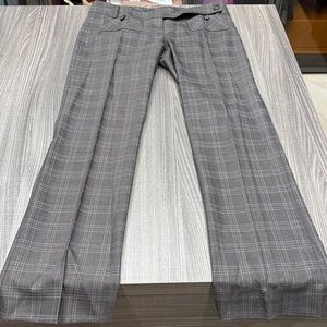 Patrizia Pepe Charcoal Checkered Women's Pantsuit